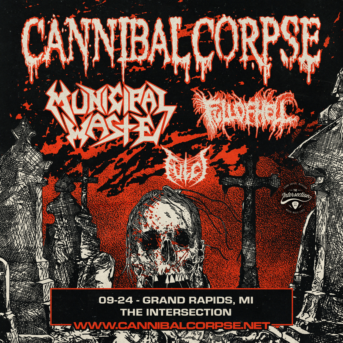 CANNIBAL CORPSE “NORTH AMERICA 2025” TOUR