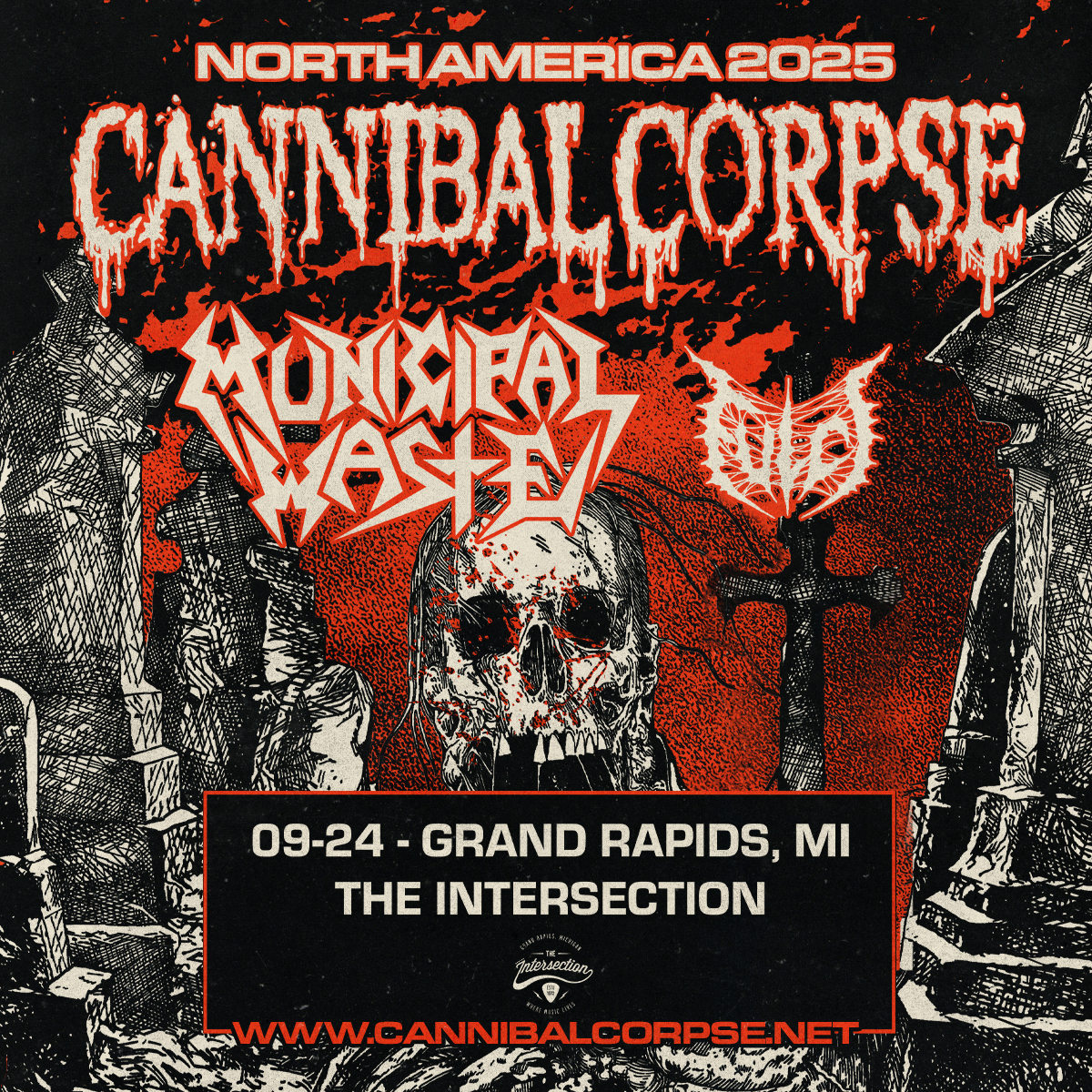 CANNIBAL CORPSE “NORTH AMERICA 2025” TOUR