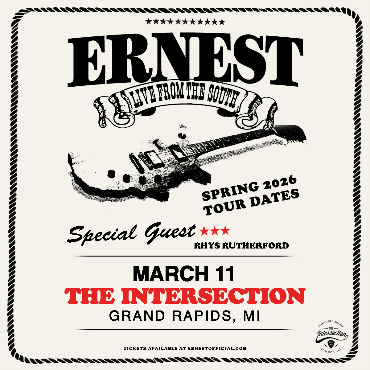 ERNEST: Live From The South Tour