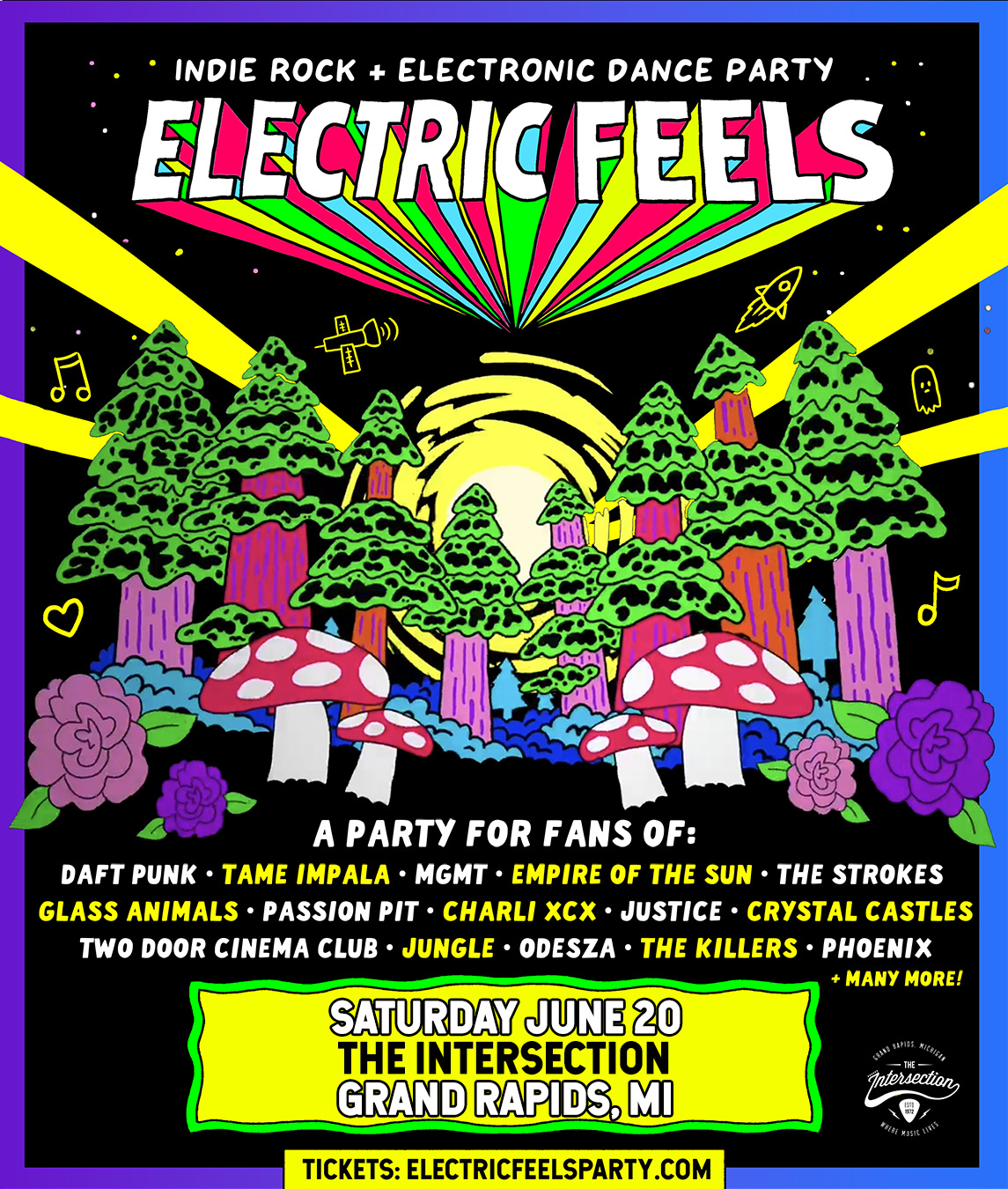 Electric Feels: Indie Rock + Electronic Dance Party