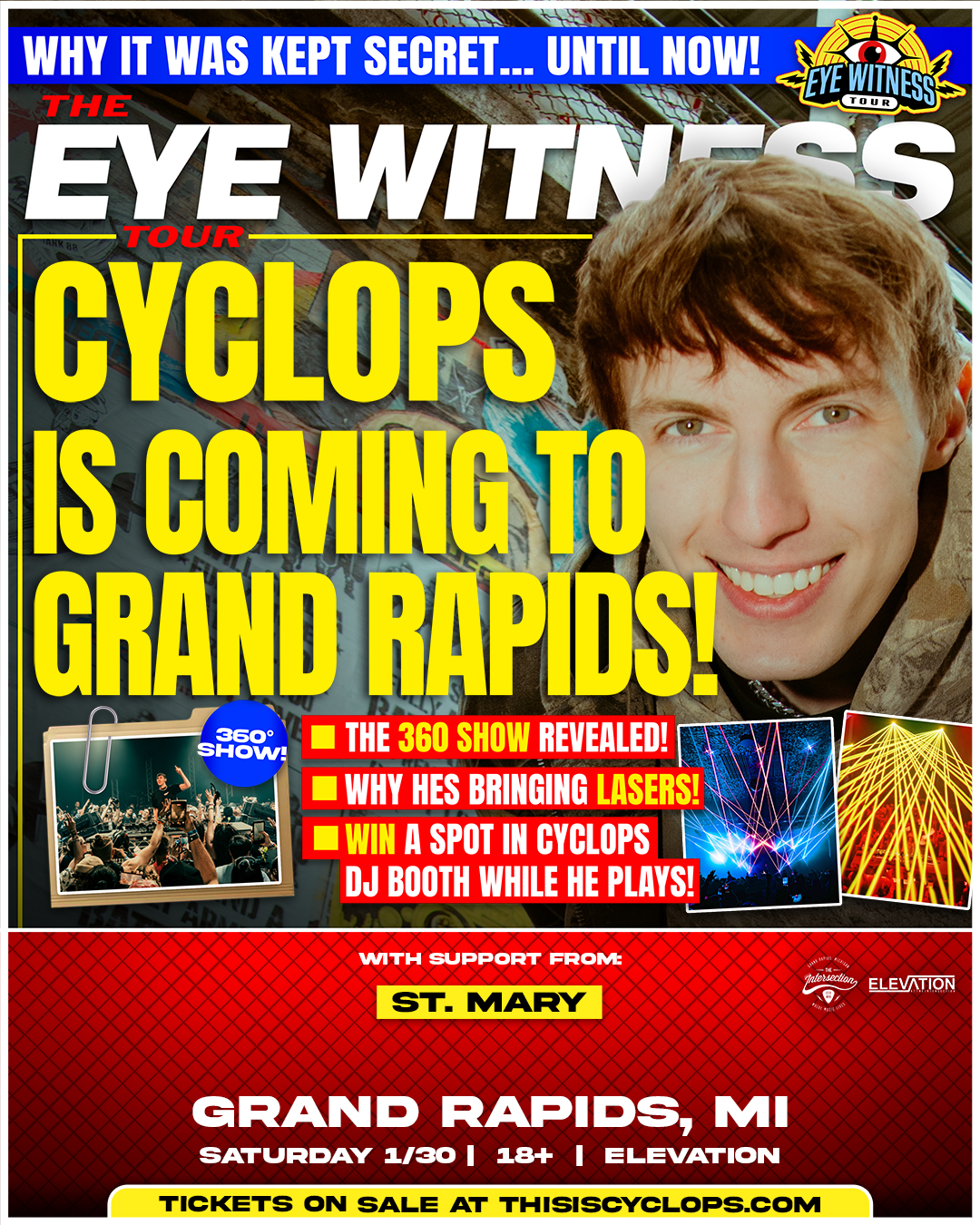 Cyclops – The ‘Eye Witness’ Tour